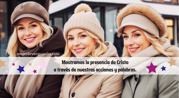 mujeres son las manos de Cristo