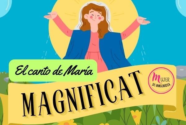 La virgen María alabando a Dios en el magnificat