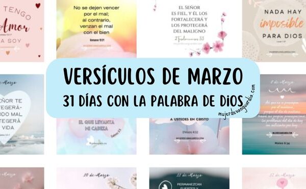 Versiculo de marzo: 31 días con la Palabra de Dios